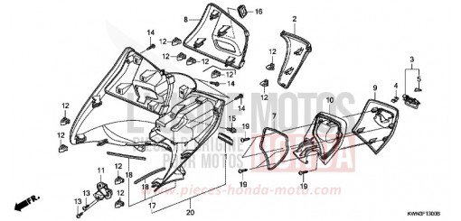 INNER COVER WW125D de 2013